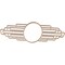 Ekena Millwork Elizabeth Wood Fretwork Pierced Ceiling Medallion, Alder, 38"W x 19"H x 10 1/2"IW x 18"IH x 3/8"T CMWP38X19X0375EBAL - alternate 4